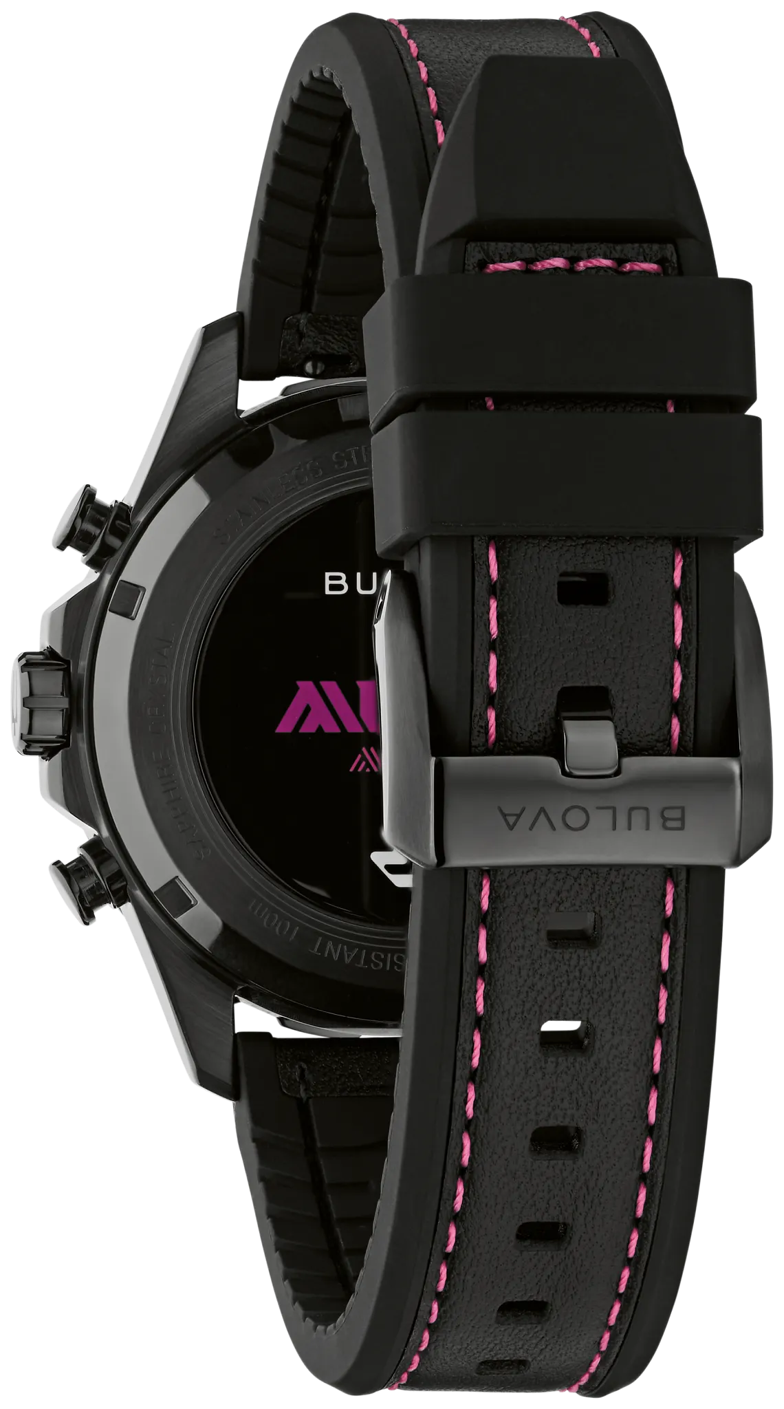 Purple Dial Leather and Silicone Rubber E1 Team Miami Marine Star